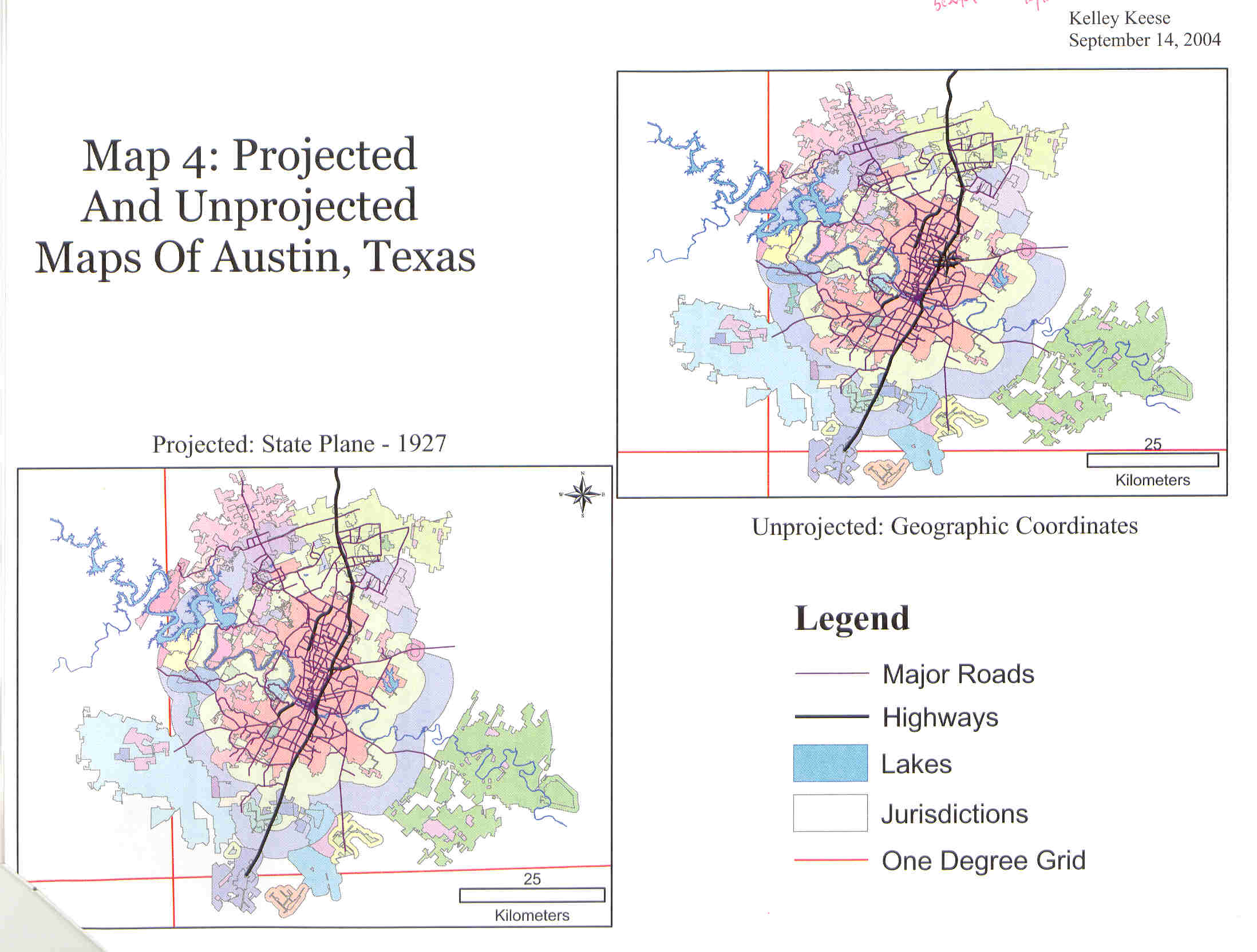 Projections of the Austin Area